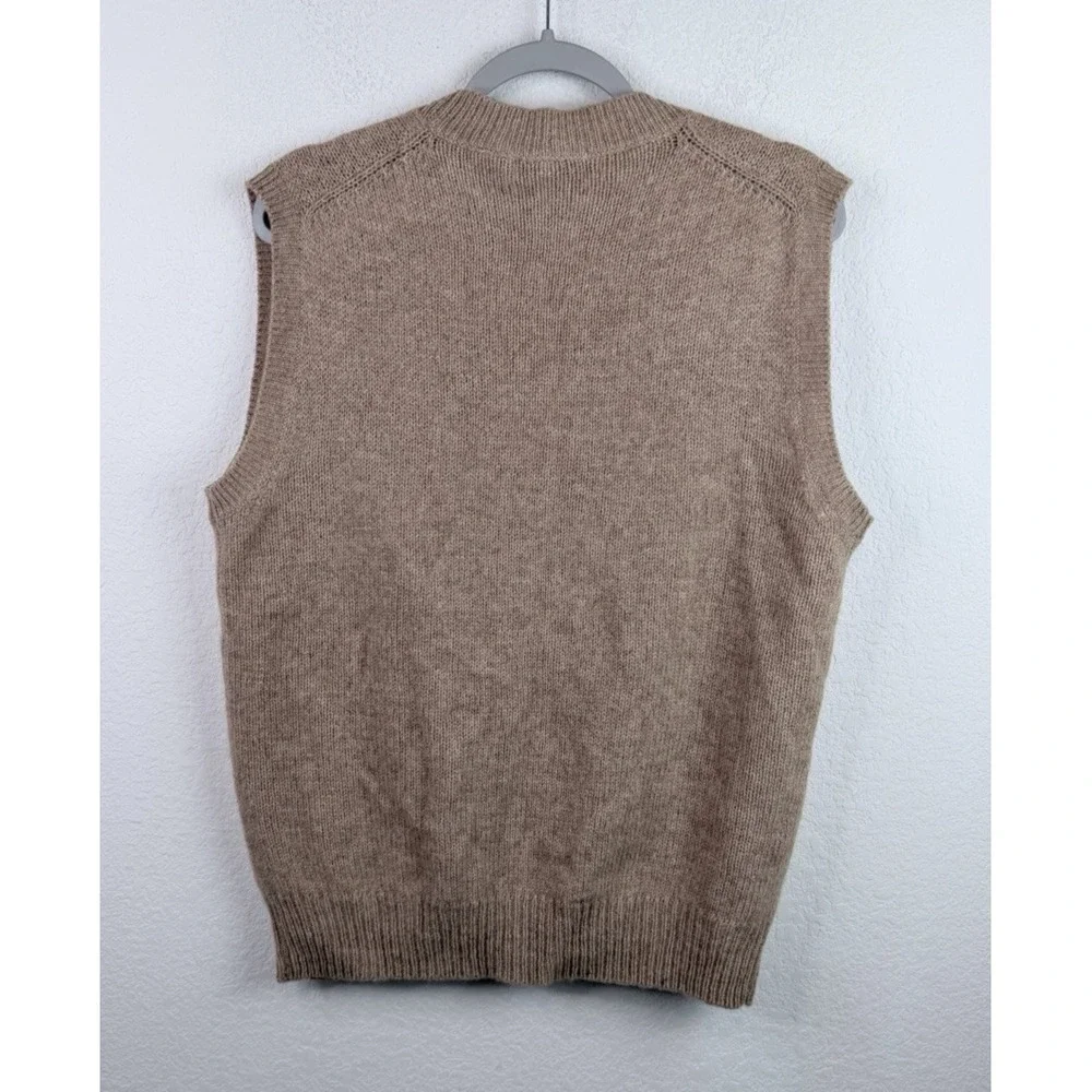 Vtg Highland Shetland Wool Sweater Vest Mens L Brown Grandpacore Heritage Preppy